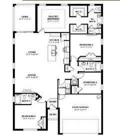 Model 1990 floor plan